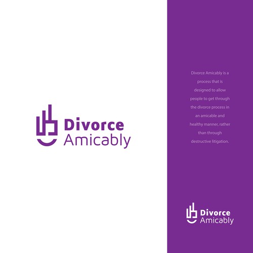 Logo for a new, healthy way for reasonable people to divorce Design by ditesacilad