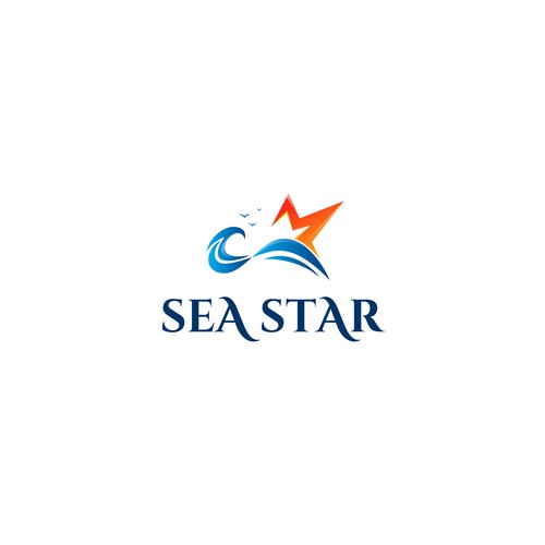 Design a beautiful, fun logo for our boat Sea Star Design by smitadesign