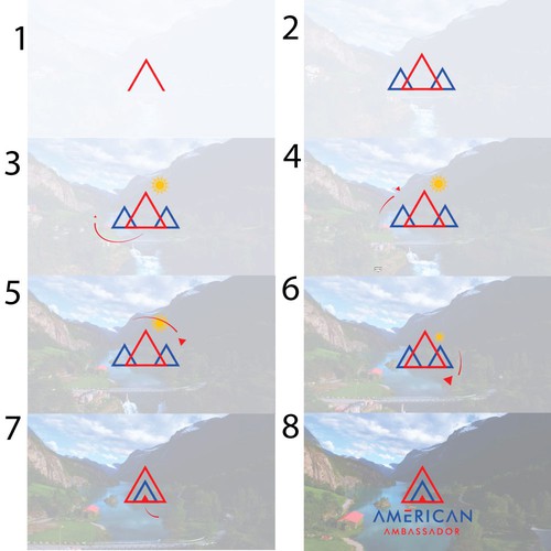 Design di A travel based logo for videos about visiting the US di design canvas