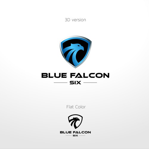 blue falcon six | Logo & brand identity pack contest