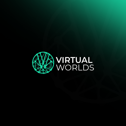 Logo for company capturing world monuments in virtual reality Design by DEEP.ART