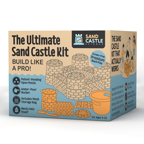 Designs | Design the Box for the Ultimate Sand Castle Toy | Product ...