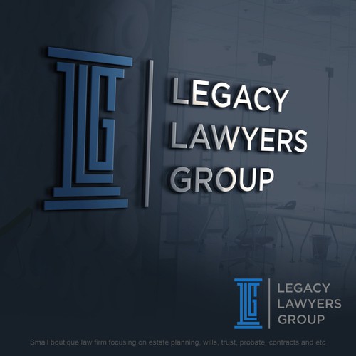 Small boutique law firm specializing in wills, trust, probate Design by bersyukur