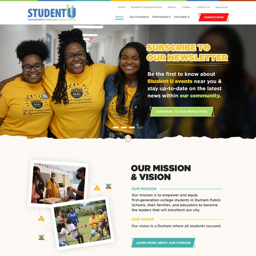 Student U Website Redesign Design by Jasmin_A (AMPLE)