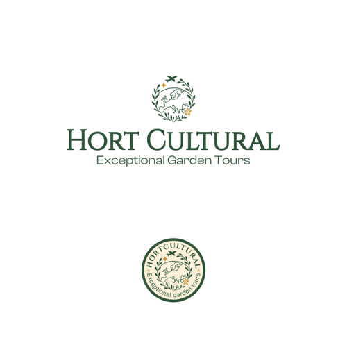 Sophisticated, bold logo for international garden tour company Diseño de alfitranoor