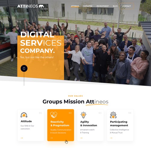 Diseño de página web propuesta en el concurso por MercClass