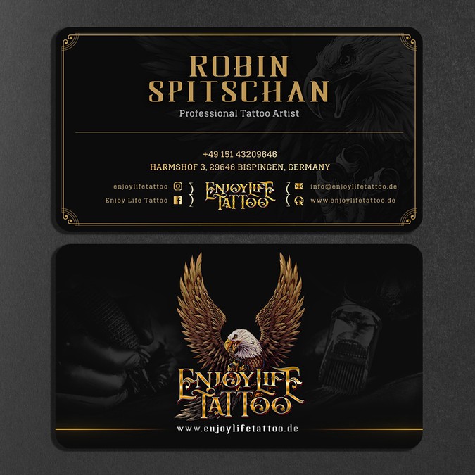 Tattoo Studio Business Card | Visitenkarte Wettbewerb