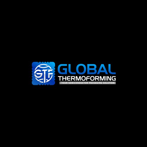 GTF Semiconductor packaging logo Design by 369 Design