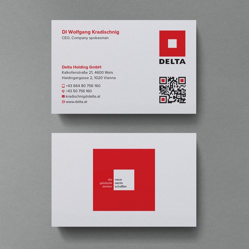 DELTA Business Card Relaunch Design by Birendra Chandra Das