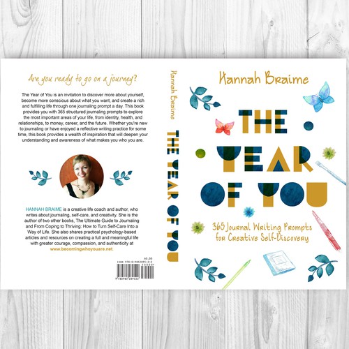 Design a book cover for a book of 365 journaling prompts Design by LilaM