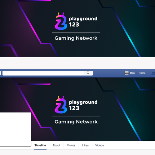 Facebook cover for a free games website-ontwerp door sk's