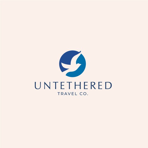 whimsical logo for travel agency that depicts an untethered lifestyle Diseño de FoxCody