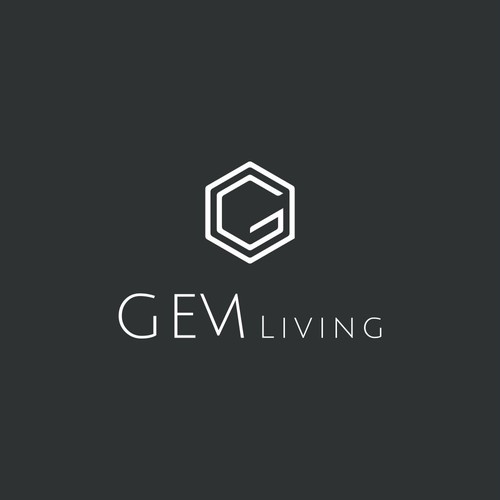 Geometrical, minimalist, modern brand design for Gem Living Design by DAD-Studio