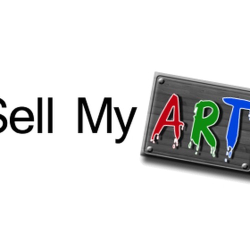 Sell my ART!!! logo design-ontwerp door snazzyjacket