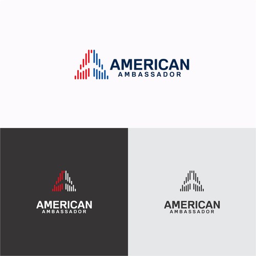 A travel based logo for videos about visiting the US Design by InkSay Design