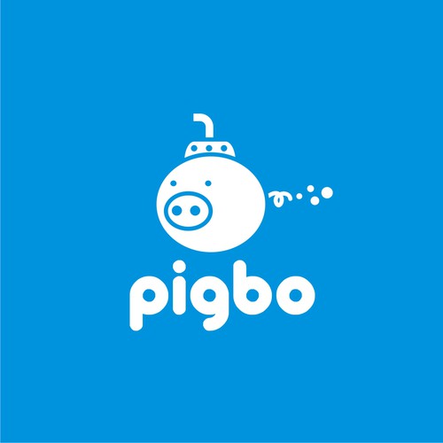 Design funny & minimal logo for 'pigbo' game studio with pig and sub-marine Réalisé par Warnaihari