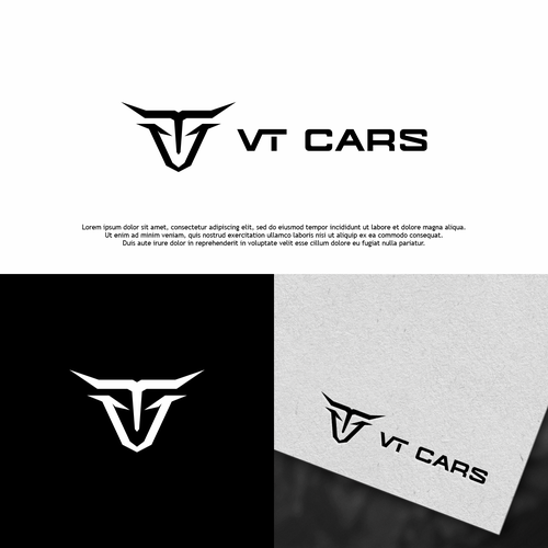 VT Cars - Auto garage logo Design by Nurseart13