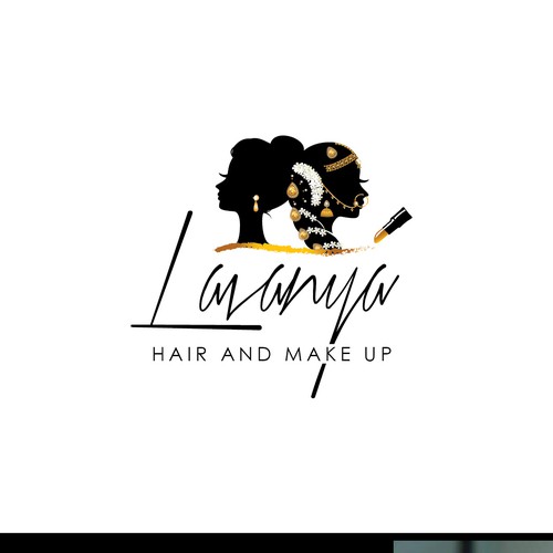 Indian/Western - Hair and Make up logo Design by WiBBy