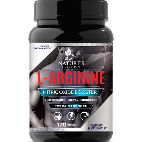 Powerful L-Arginine Capsules Design Needed for Nature's Nutrition Design by Wfemme