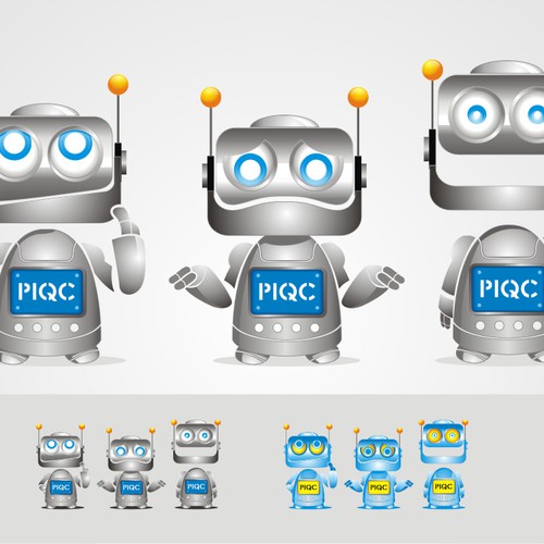 Pixar-esque Mascot & Logo - Cute, Modern, 3D Robot-Pixie Design by DORARPOL™