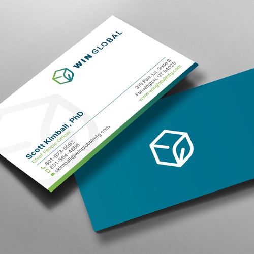 WIN Global Business Card Design Design by chandrayaan.creative