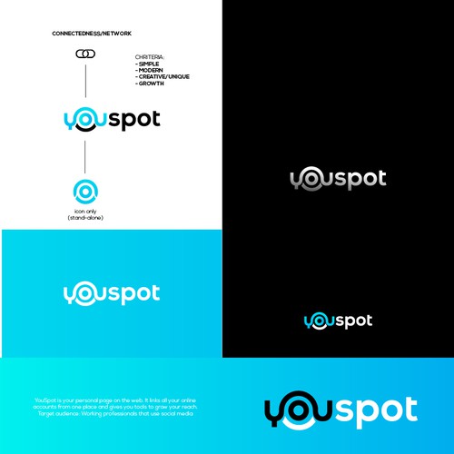 Simple but clever logo for YouSpot.com Design by dellfi ©