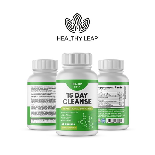 Design Supplement Label for Diet and Nutrition Brand Design by creationMB