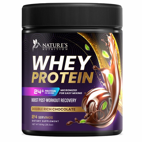 Davi Giolo ★さんのTasty Whey Protein Chocolate Design Needed for Nature's Nutritionデザイン