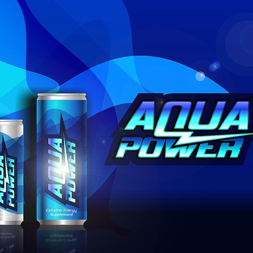 AQUAPOWER ENERGY DRINKS Design by grade