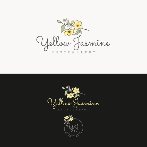 Yellow Jasmine Photography Logo Design-ontwerp door T-Design