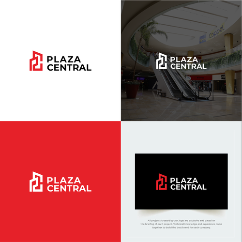 Logotipo Plaza Central Design by zen.logo