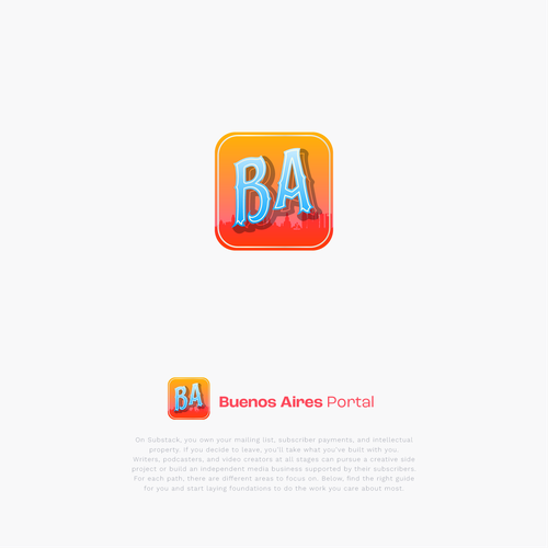 Logo for Substack Publication about Buenos Aires Design by emma11