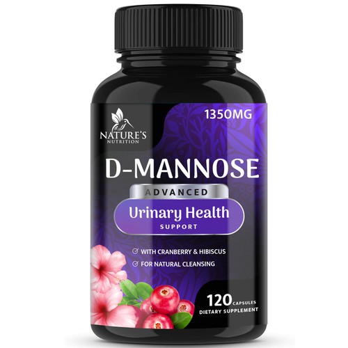 Colorful D-Mannose Design Needed for Nature's Nutrition Design by R O S H I N