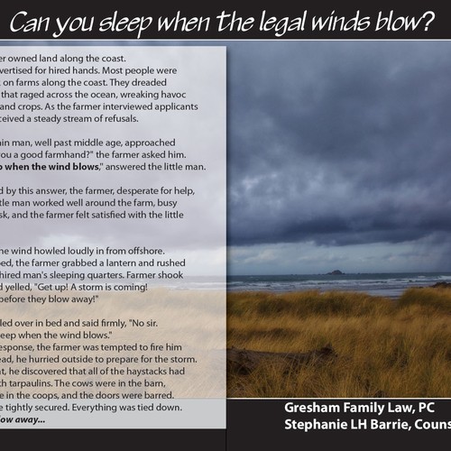 Design Gresham Family Law, PC needs a new postcard or flyer di Trixi