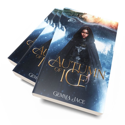 Dark Magical Kingdom of Ice book cover Design by ateiluj