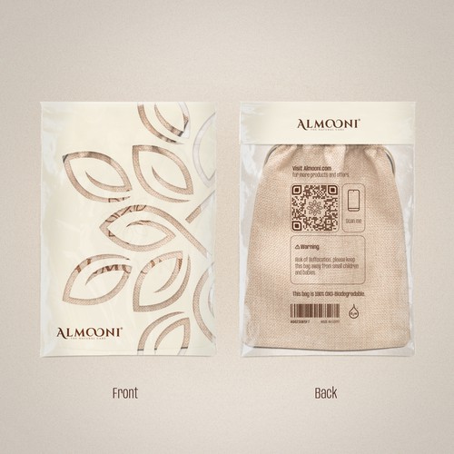 Design a simple yet elegant polybag packaging for our loofah brand Design by La_russa