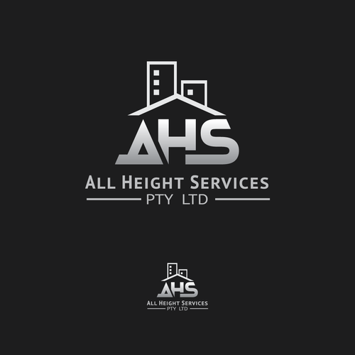 Create a height safety logo out of the letters 'AHS' Design by © Nick