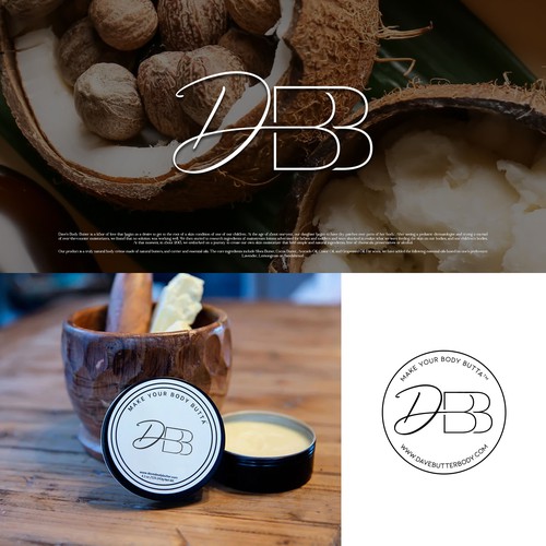 Perfect logo design for Dave's Body Butter (DBB) - Make your Body Butta! Design by 6ᐩ