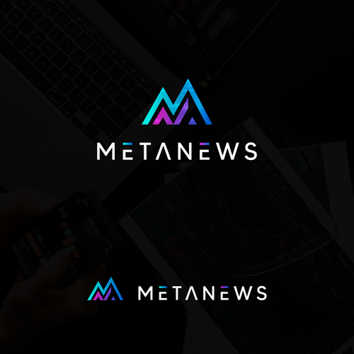 Design a logo for a web3 News platform called MetaNews Design by DAV091