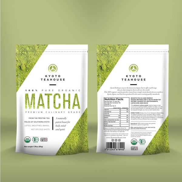 Design criado por Mj.vass com o nome "Matcha Tea packaging"