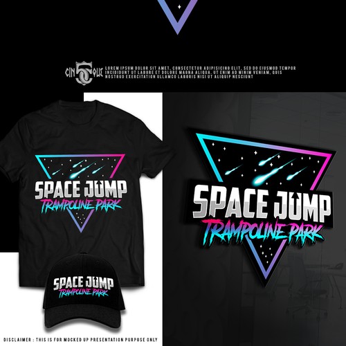 Space Jump Trampoline Park - Logo Design For Space Themed Adventure Park Design by Cinque❞