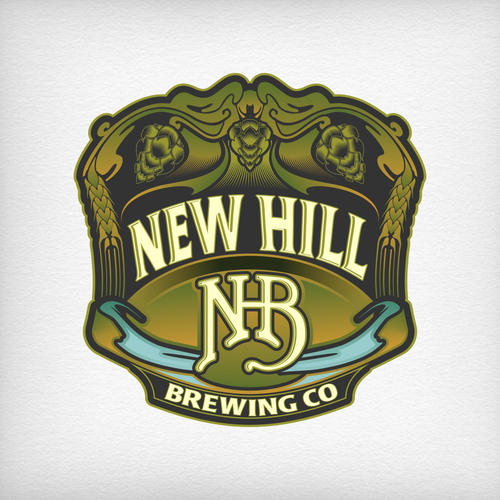 Blend sophistication with edge to create attention grabbing logo for New Hill Brewing Co. Design by DataDesign99d