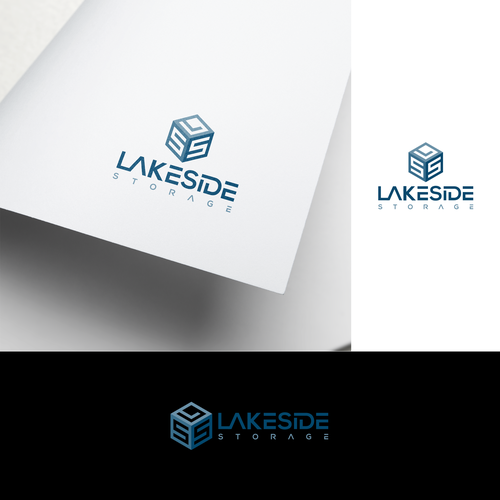 Standout logo for a self storage facility next to a lake. Targeting boats and rvs Design by Naztudio