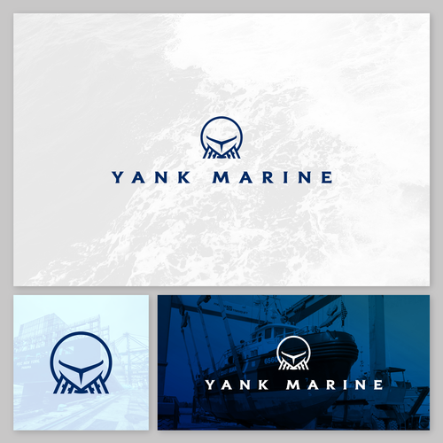 Design a powerful brand identity for an industrial shipyard. Design by Tarek Salom