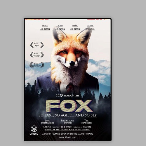 Design di Life360 2023 Year of the Fox Poster di CREATIVE ARTIFLEX