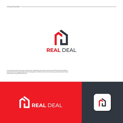 Simple logo for real estate transaction and client management software Design by Rustu Design