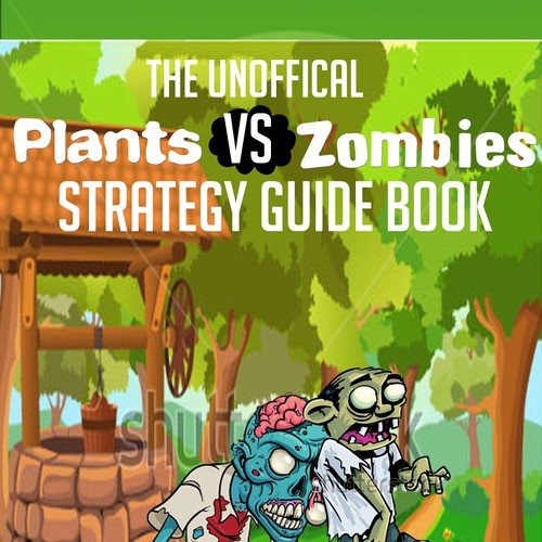 Kindle ebook Cover: Plants vs Zombies Strategy Guide Book Diseño de DezignManiac