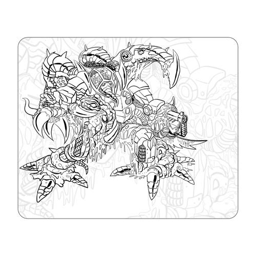 Design Artwork for a New Line of Gaming Mouse Pads por Judgestorm