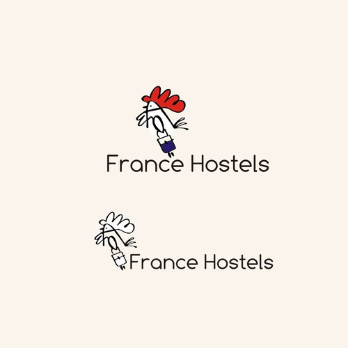 Create a corporate identity for a new french hostel operator Design by apelsini