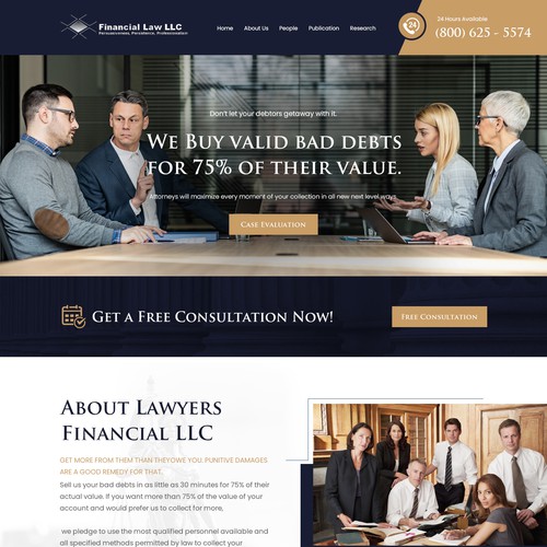 Debt Collection Website Design by Ilmash Network